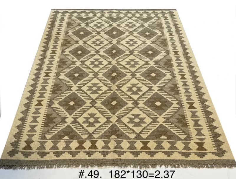 Neutral Diamond Kilim