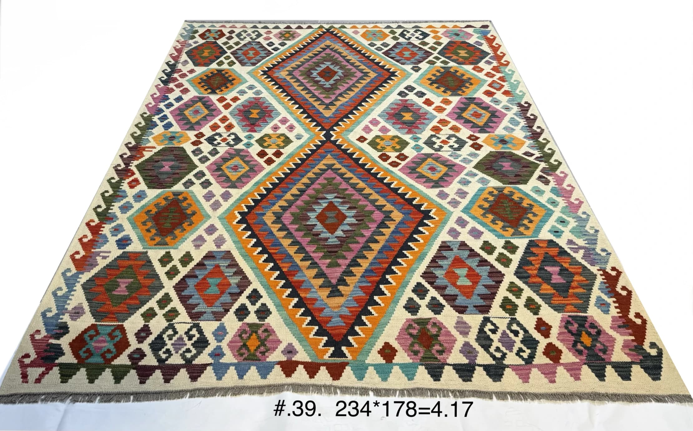 Multicolour Diamond Kilim